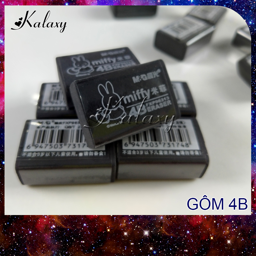 [GIARE] Gôm xóa 4B, gôm đen con thỏ, ảnh tự chụp