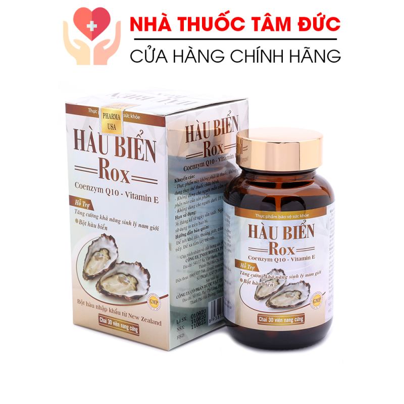 Tinh Chất Hàu Biển ROX tăng cường sinh lý nam giới, bổ thận, tráng dương - Hộp 30 viên