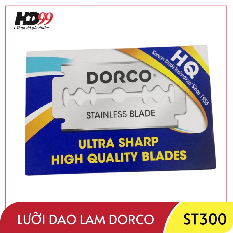 Lưỡi Dao Lam Cạo Râu DORCO ST300 | Công Nghệ Hàn Quốc Hộp Nhỏ 10 Lưỡi nhập khẩu