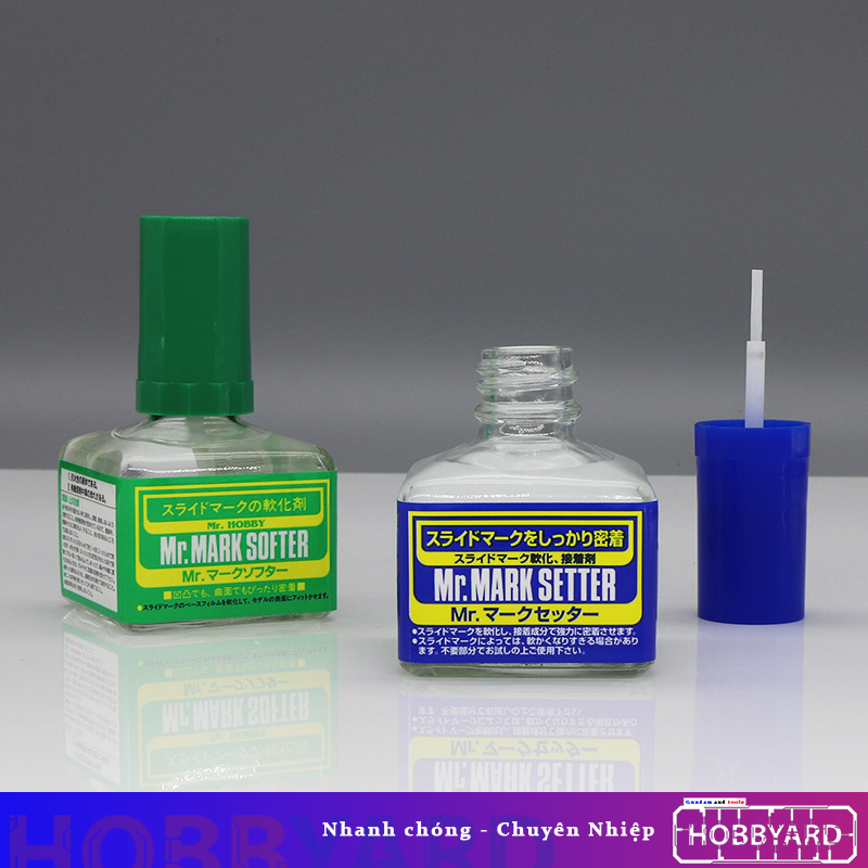 Dung dịch làm mềm decal nước Mark softer & Mark setter - Mr. Hobby