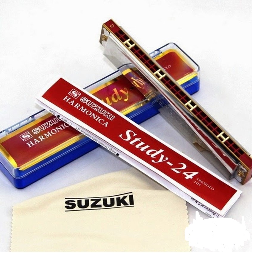 Kèn harmonica tremolo Suzuki Study 24 key C