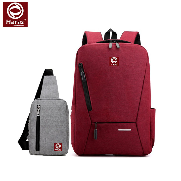 Combo Balo Laptop Thời Trang HR263 và Túi Đeo Chéo HARAS HR147