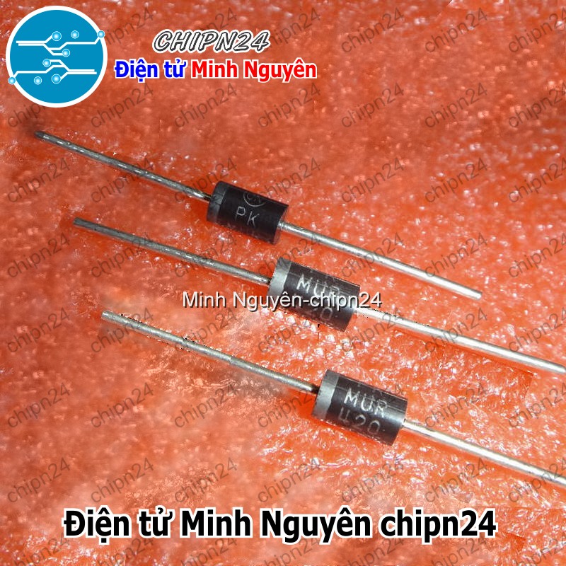 [2 con] (DIP) Diode MUR420 DO201-AD 4A 200V (MUR 420) [Diode Schottky] - HH002272