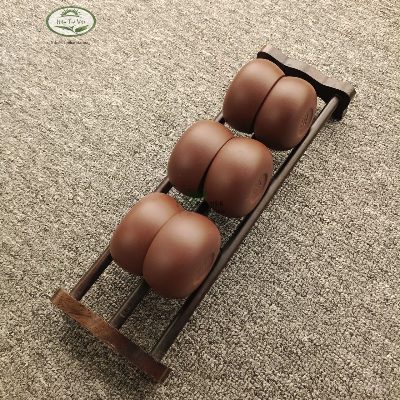 Gác chén trà gỗ - gác chén trà tre 3 kiểu dáng