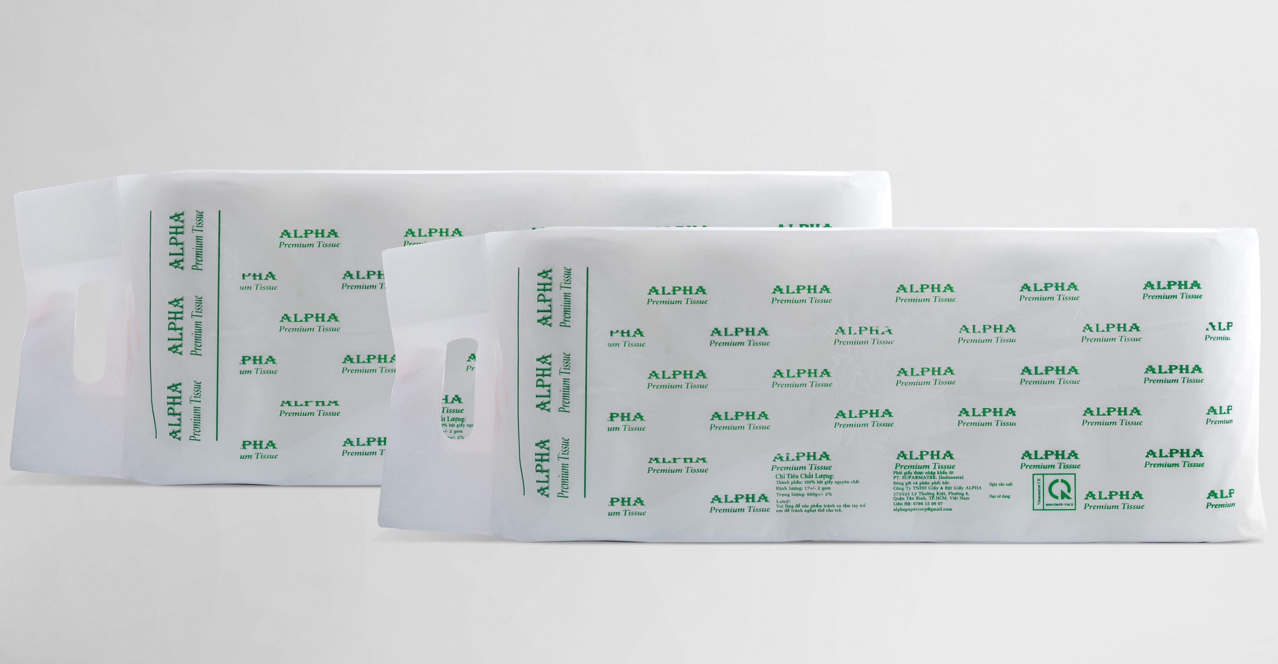 [HCM]Combo 20 cuộn giấy vệ sinh ALPHA 2 lớp 60g/cuộn