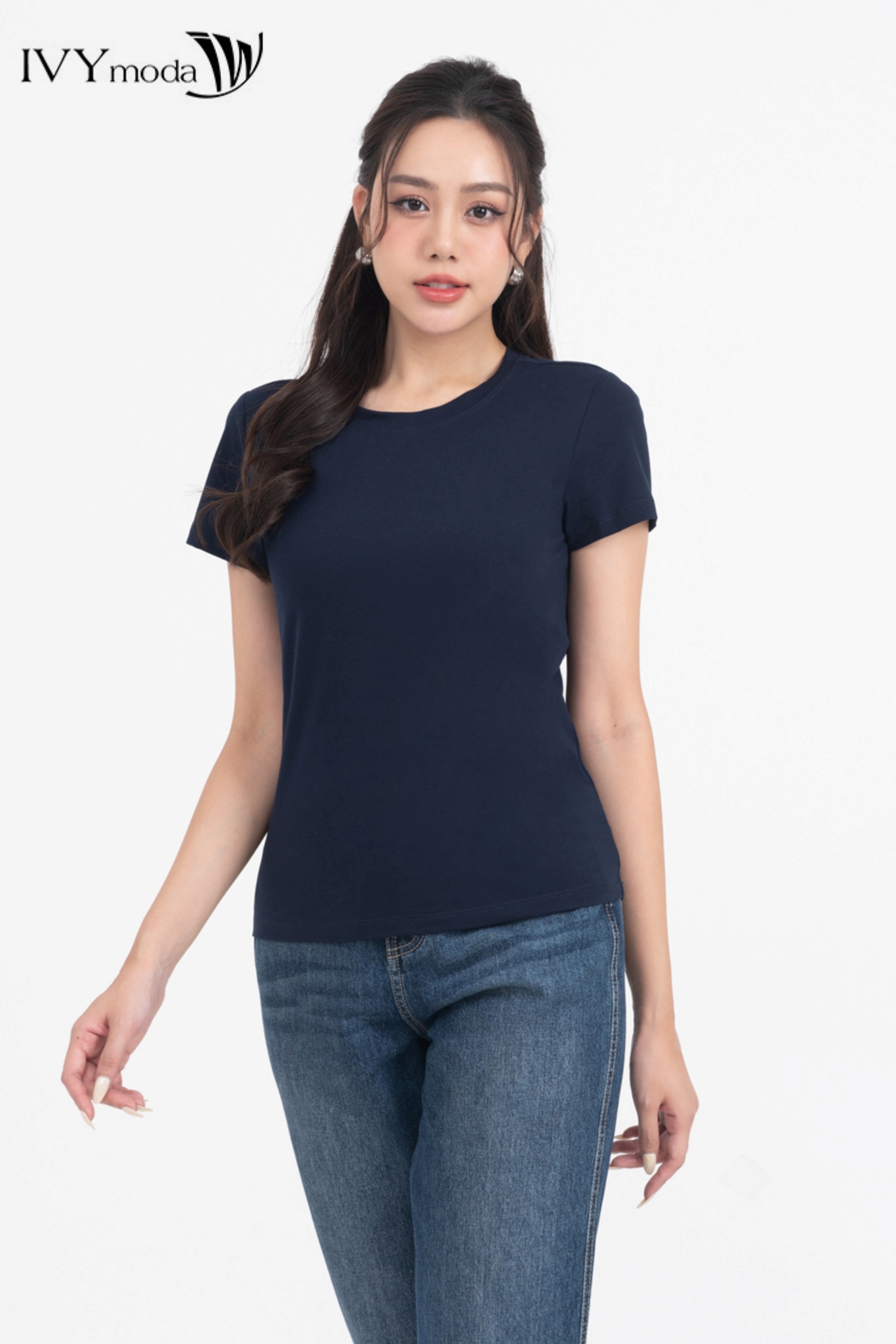 Áo Thun Cổ Tròn IVY moda MS 57P0092