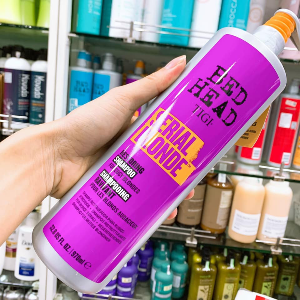 DẦU GỘI DẦU XẢ 970ML TIGI BEDHEAD SERIAL BLONDE RESTORING PHỤC HỒI TÓC TẨY NHUỘM SÁNG