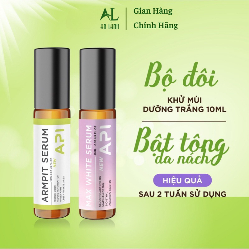 Lăn nách API Serum giảm thâm khử mùi nách API Mee Natural
