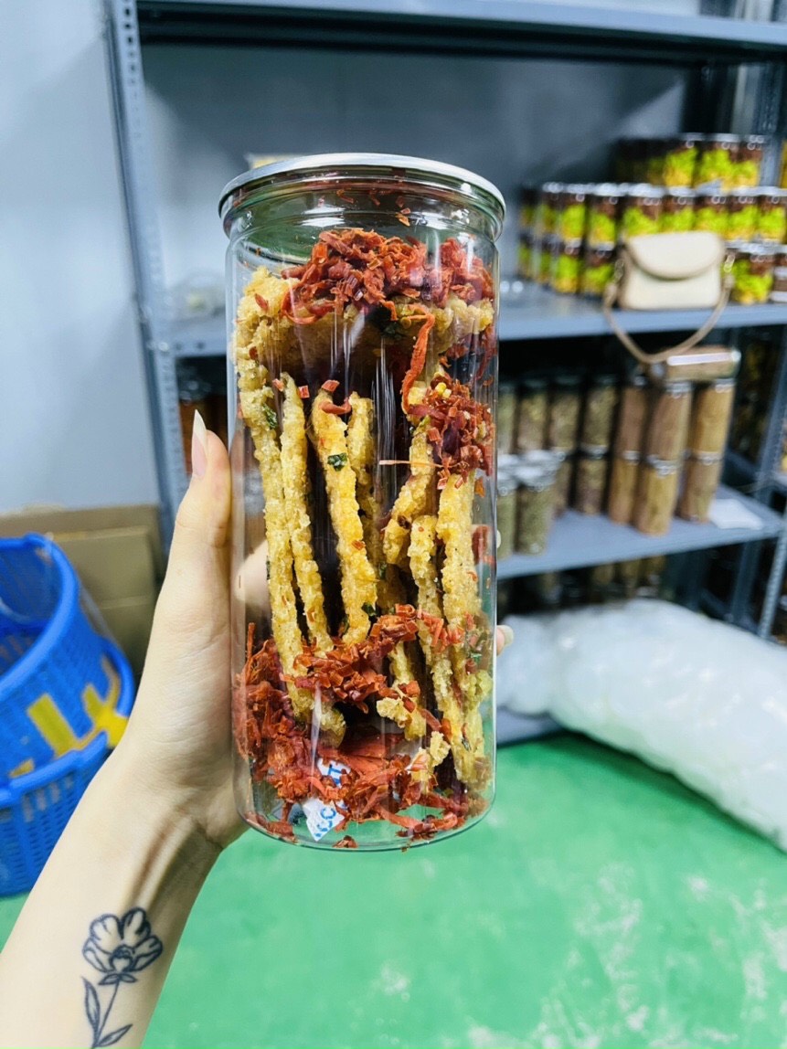 Cơm cháy lắc khô bò