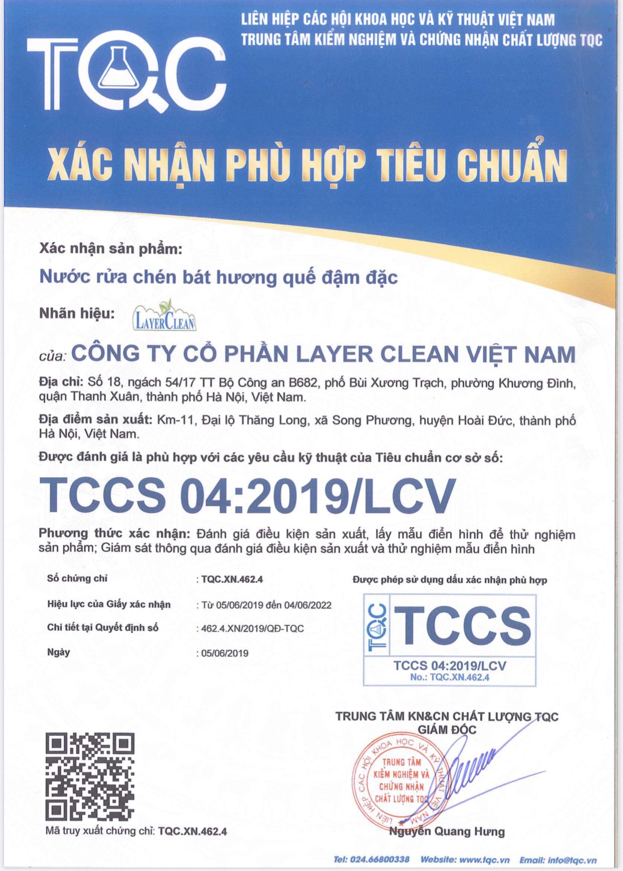Nước Rửa Chén Hữu Cơ Layer Clean 800ml - Hương Quế