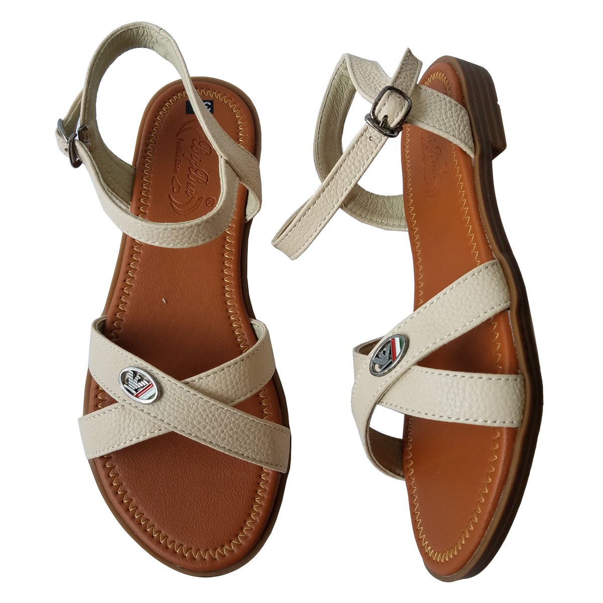 Giày Sandal Nữ Da Bò Thật BIGBEN Cao Cấp SDN88
