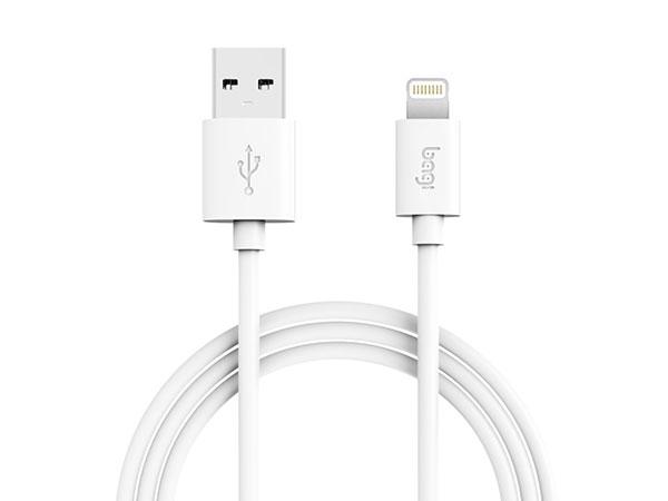 Combo sạc cho iPhone I51Z Bagi màu trắng, cáp dài 1m