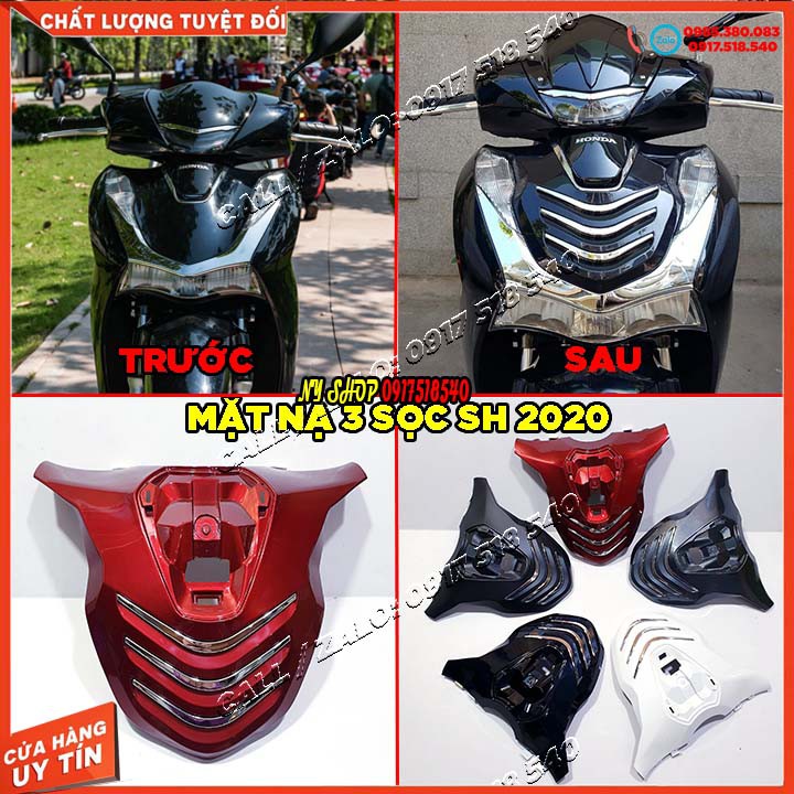 Mặt nạ sh2020 sh2021 sh2022 kiểu 3 sọc xi hàng motoraart chuẩn đẹp