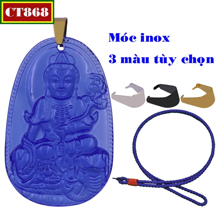 Necklace cord parachute blue Samantabhadra crystal blue 5 cm VDUXDFLXDN6-Guardian old Dragon and the age of the snake