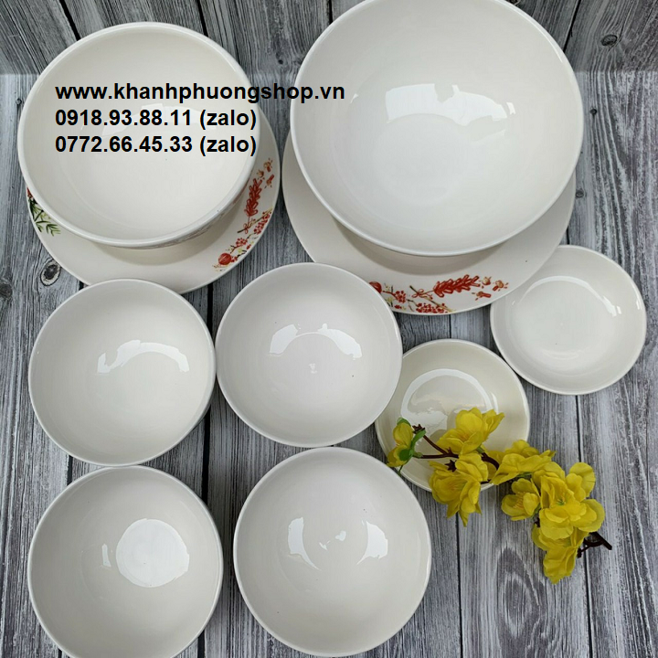 [HCM]bộ chén tô dĩa sứ - chén tô dĩa sứ