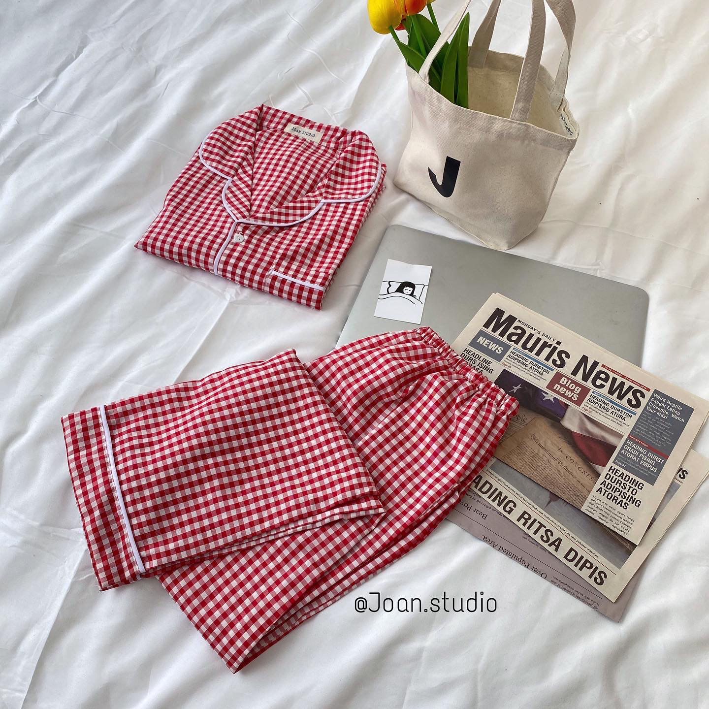 [LONG CARO PYJAMA] - Đồ Ngủ Nữ, Đồ Mặc Ở Nhà Chất Kate Bộ Dài