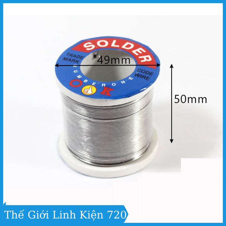 Combo of 5 Rolls of Solder Soldering Tin - Ok 0.8mm, Weight 100g/1 Roll