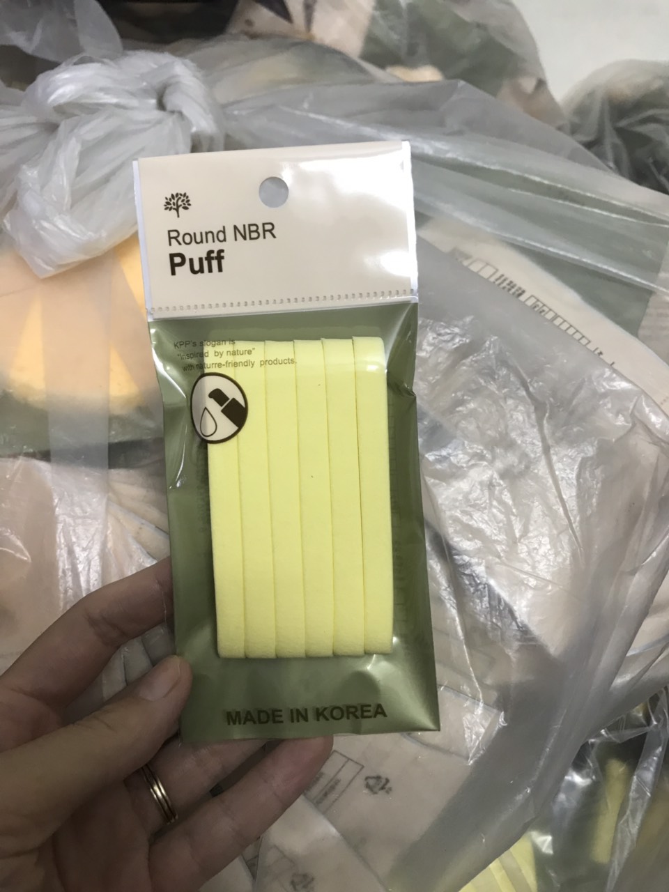 Bông Que Rửa Mặt Cao Cấp Round Nbr Puff (6 miếng)