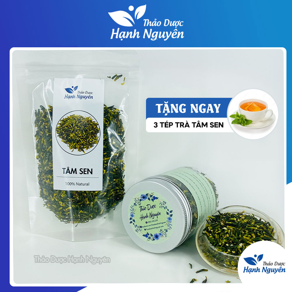 Tâm sen 100g  (Trà tim sen hỗ trợ mất ngủ, hàng sao thơm, không vụn) - Thảo Dược Hạnh Nguyên