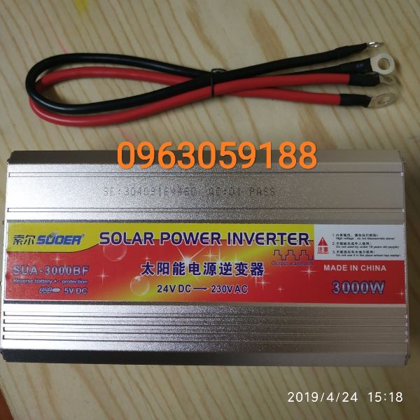 Bộ chuyển Đổi 3000w từ 24V lên 220V
