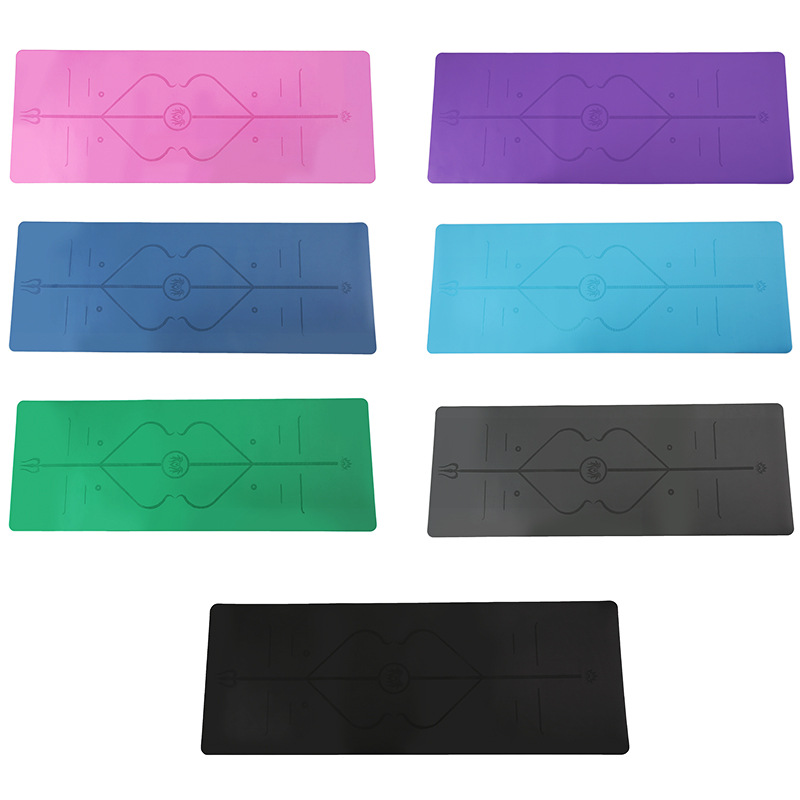 Thảm yoga định tuyến 5mm PU Cao su