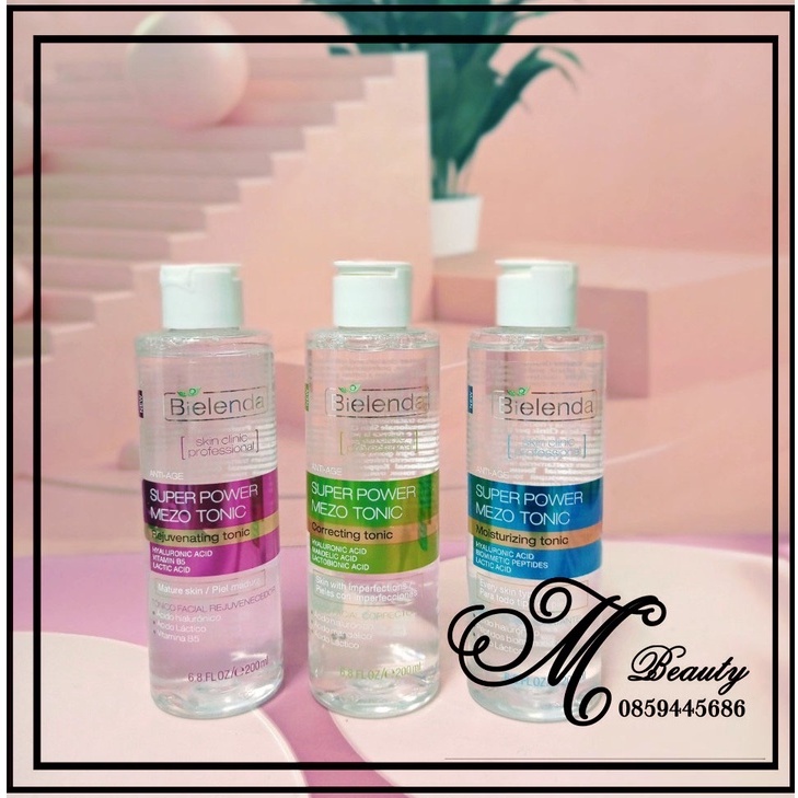 Nước hoa hồng (Toner) Bielenda các màu