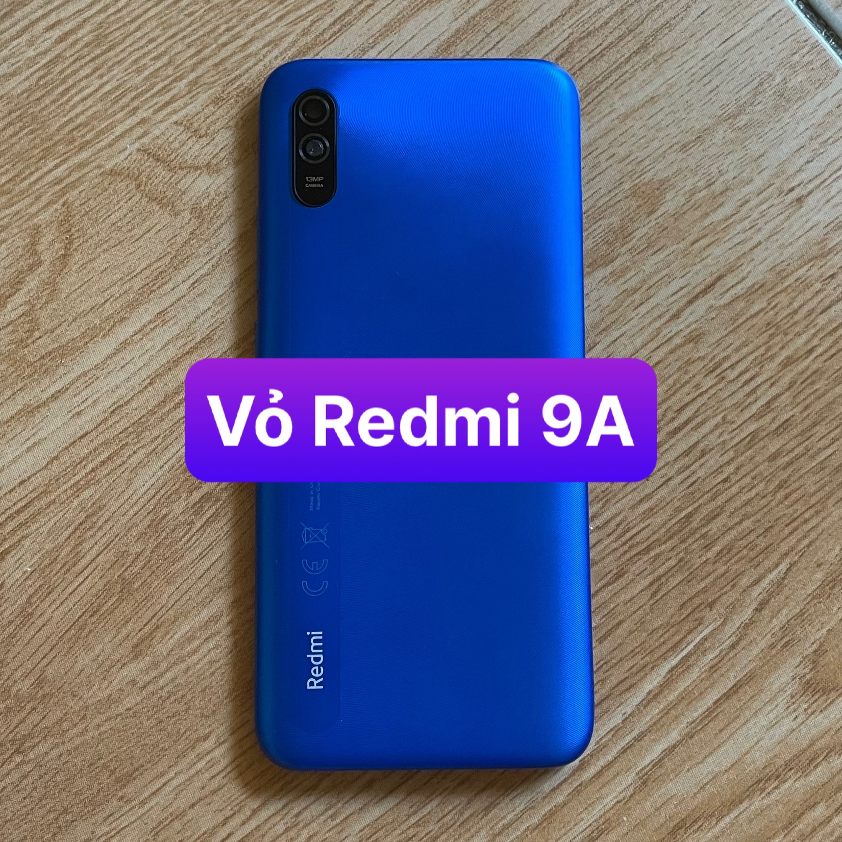 lưng vỏ xiaomi Redmi 9A ,kèm khay sim,phím,kính camera