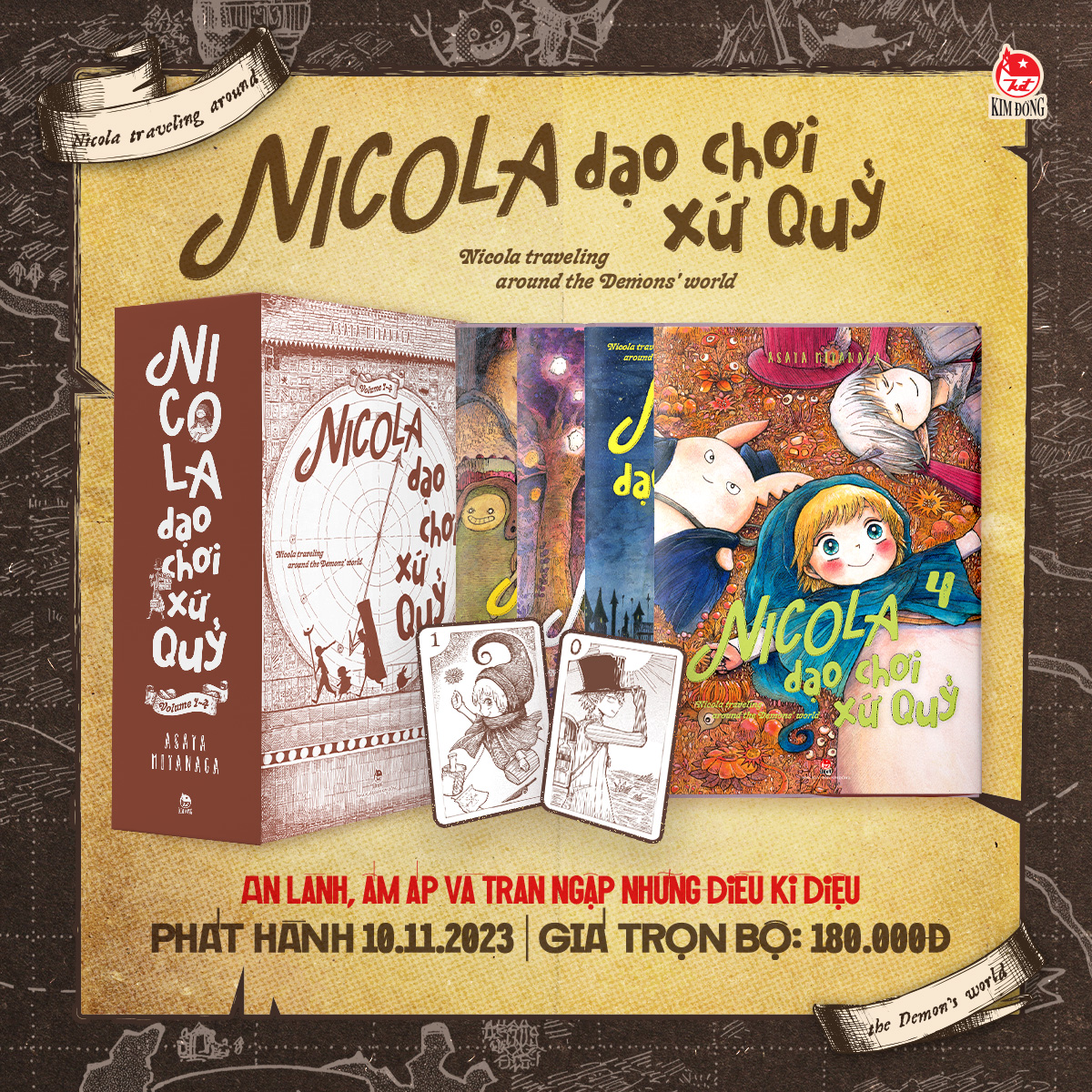 Boxset nicola dạo chơi xứ quỷ - tặng kèm 2 thẻ nhân vật