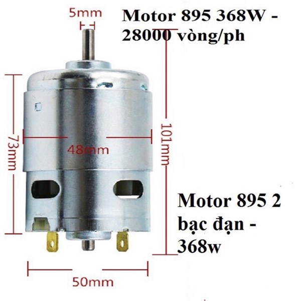 Motor 775 795 895 điện áp 12v-24v