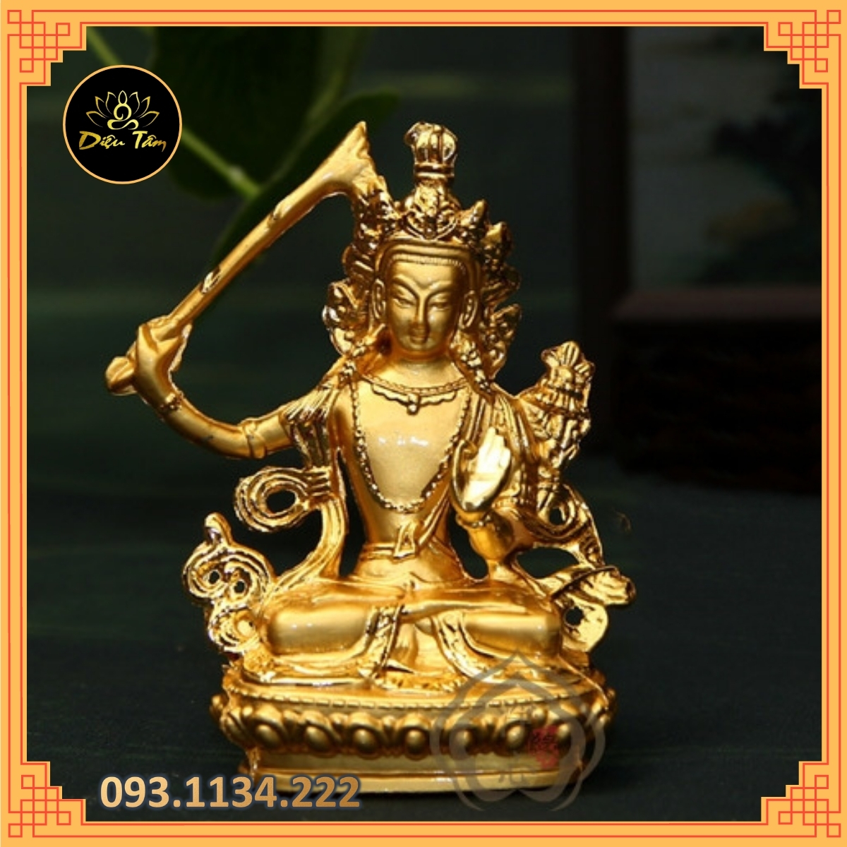 Manjusri Bodhisattva-statue Buddhist sect Tantrism