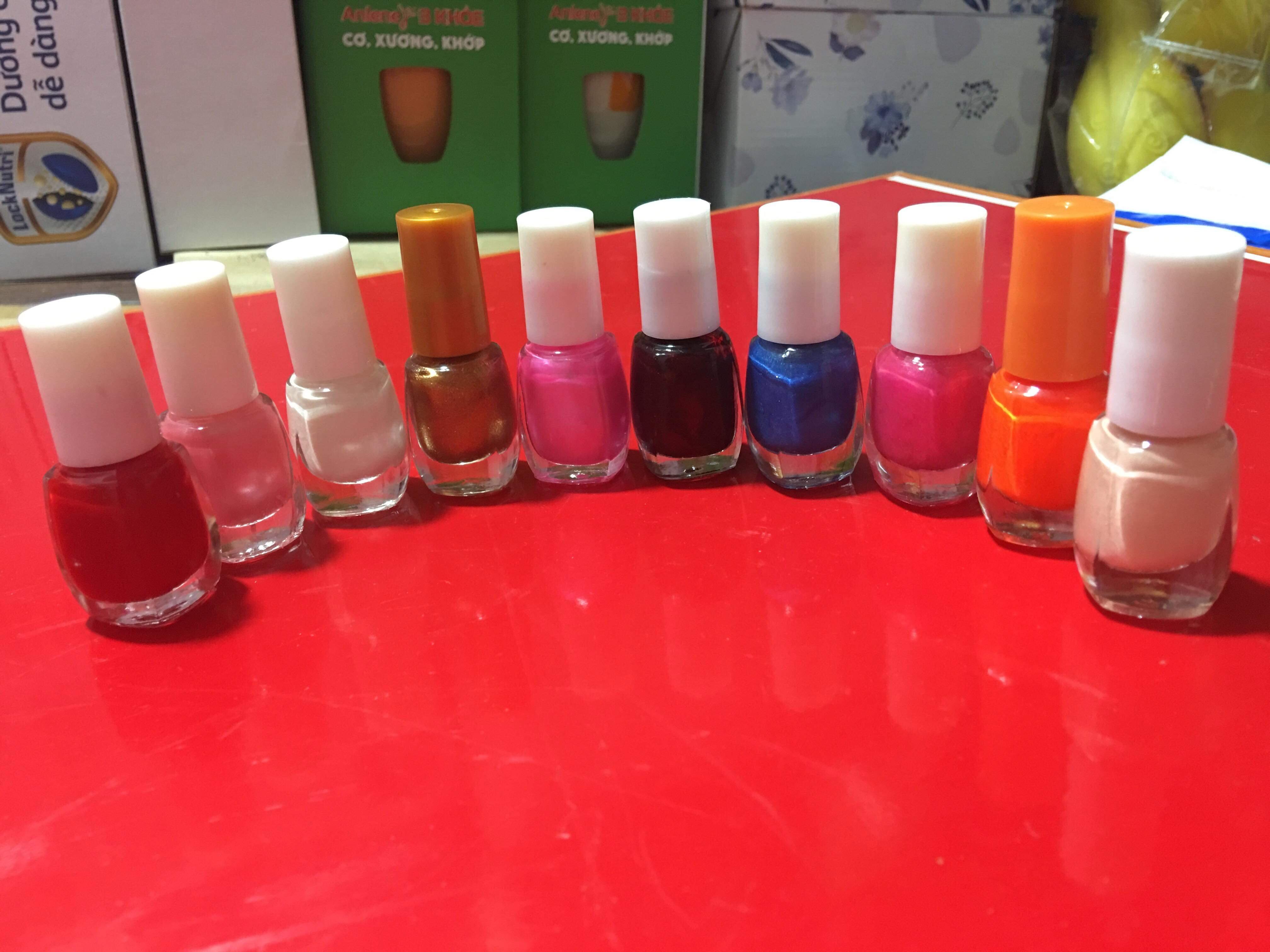 Set 10 chai sơn móng đủ màu tốt nhất