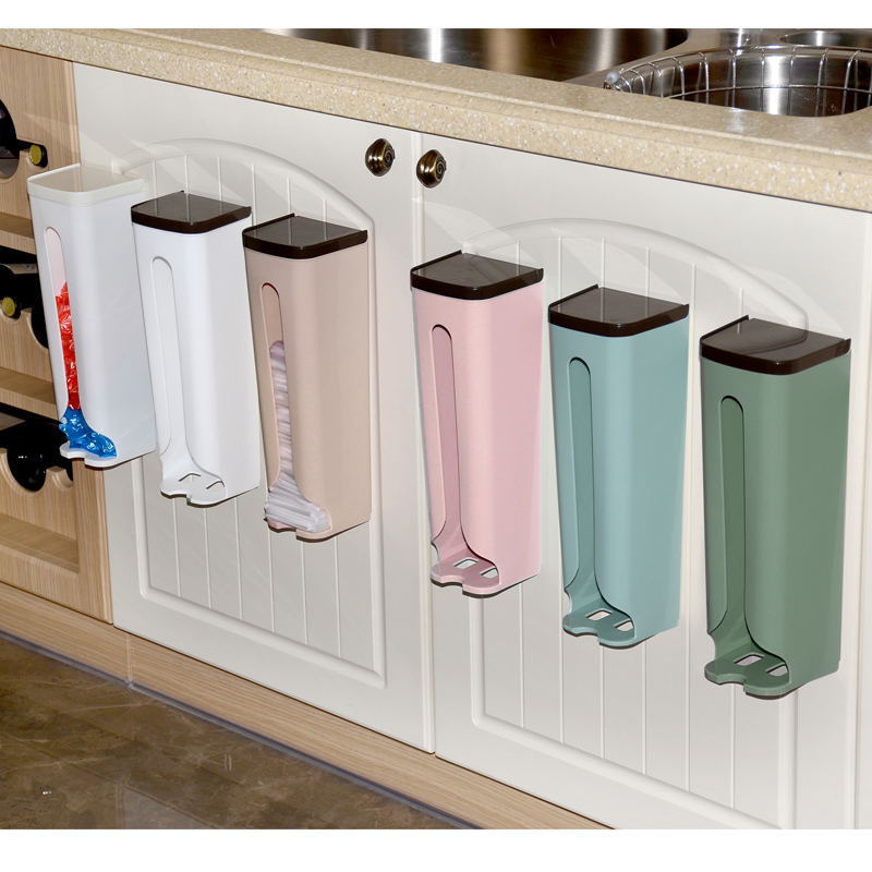 Hộp Dán Tường Đựng Túi Nilon, Túi Rác, Khăn Giấy Tiện Lợi Loại Lớn Dài 31cm