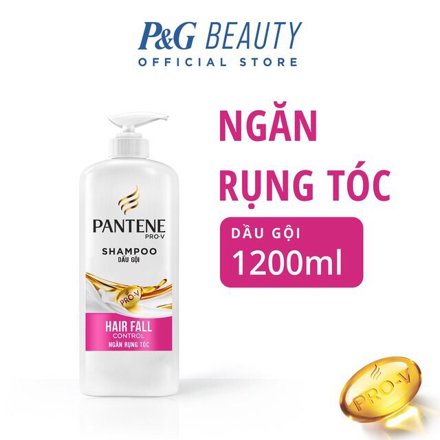 [HCM]Dầu gội Pantene ngăn rụng tóc 1200ml