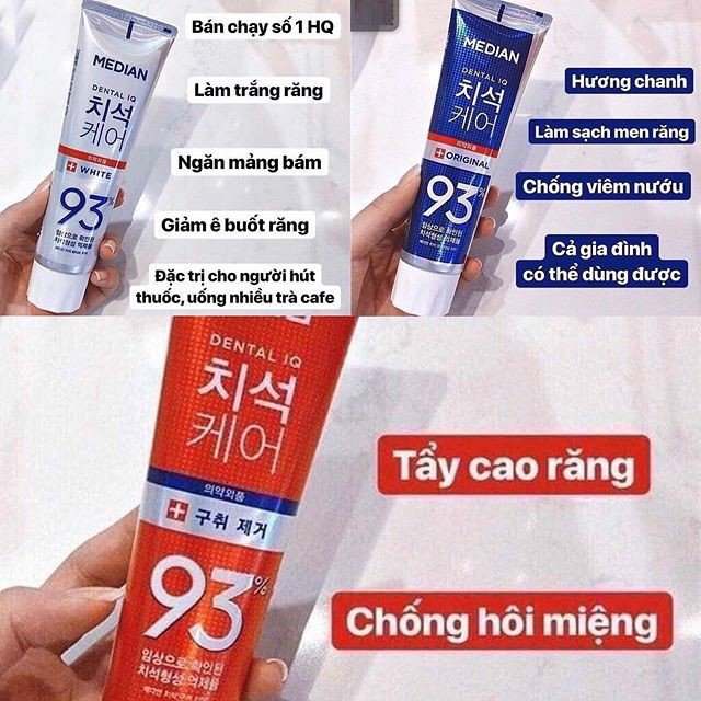 Kem đánh răng MEDIAN Dental IQ Toothpaste 93% - 120gr