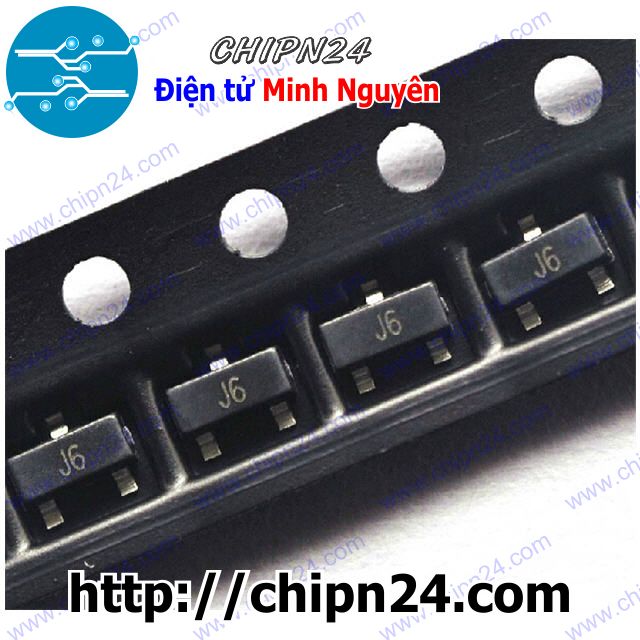 [25 con] (KX) Transistor Dán S9014 (J6) SOT-23 NPN 100mA 45V (SMD Dán) (9014)
