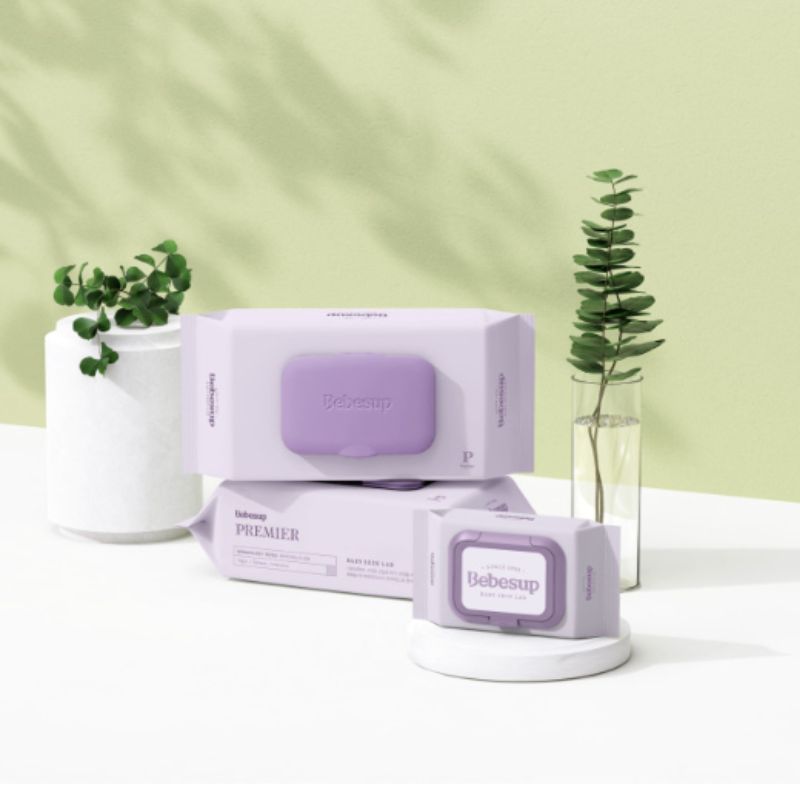 Combo 5 gói khăn giấy ướt Hàn Quốc cho bé sơ sinh- Premier70