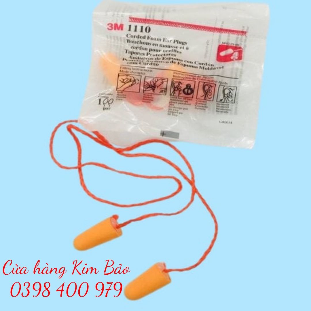 Combo 10 nút bịt tai chống ồn 3M 1110