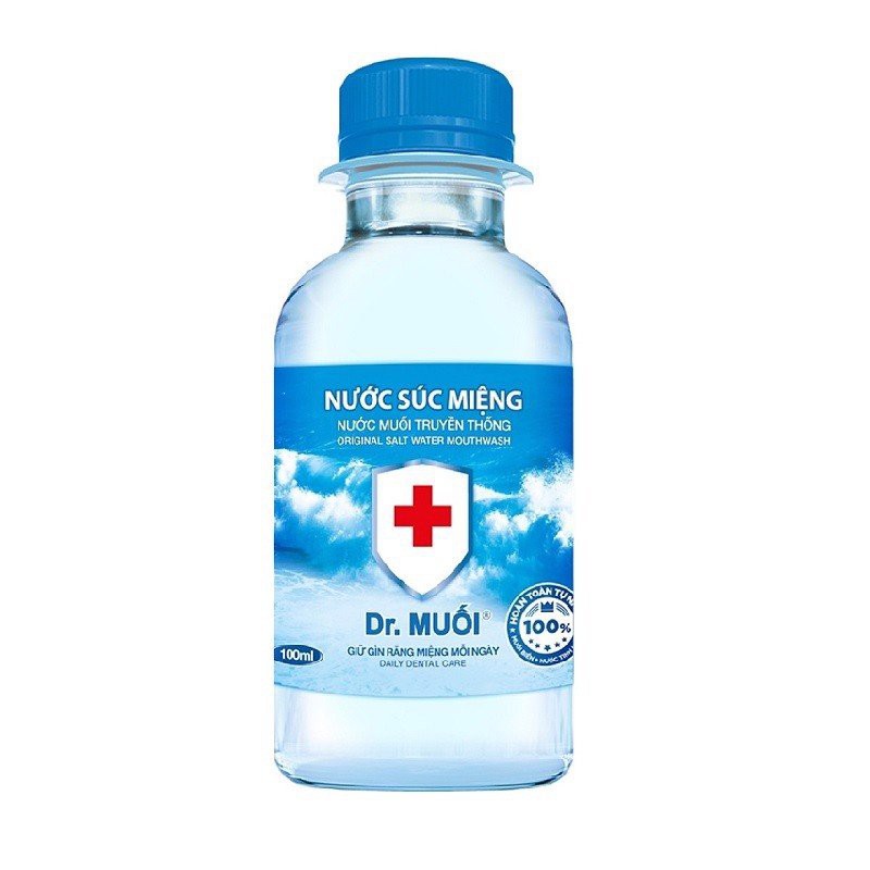 Nước Muối Súc Miệng Dr. Muối Truyền Thống, Chăm Sóc Răng Miệng Hiệu Quả 100-500-100ml