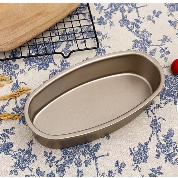 Khuôn Bánh Mỳ Hoa Cúc Chống Dính/ Khuôn Oval Nhôm Đúc D08