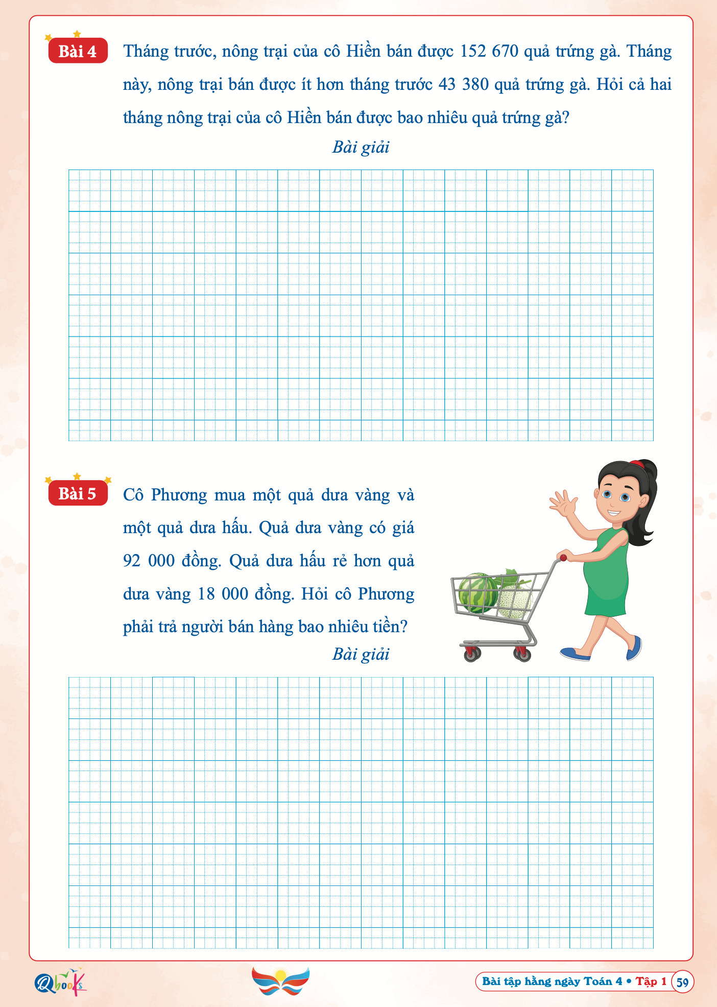 Sách - Bài Tập Hằng Ngày Toán Lớp 4 - học kì 1 - Cánh diều