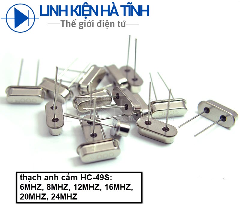 10 con thạch anh cắm 49s 6mhz 8mhz 12mhz 16mhz 20mhz 24mhz
