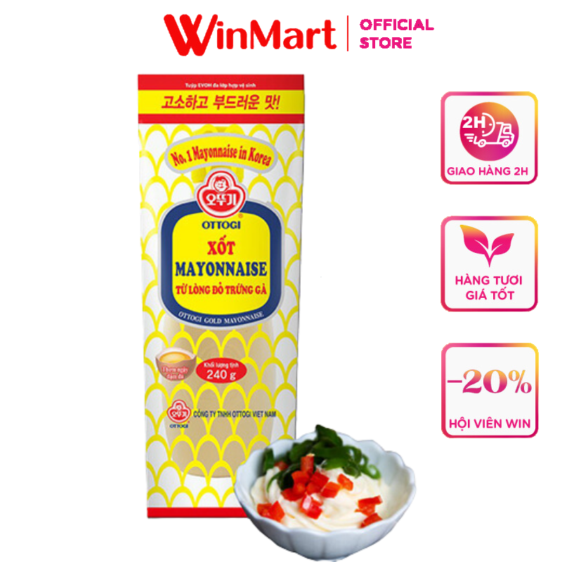 - Sốt mayonnaise Ottogi chai 240g