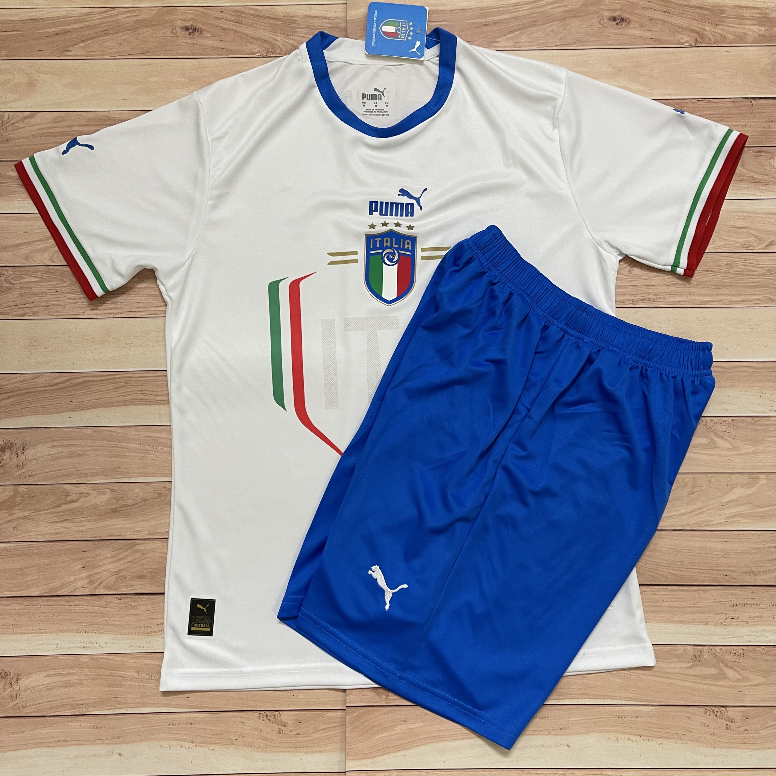 Áo Bóng Đá Đội Tuyển Italia Áo Đá Banh ĐT Ý Mới Nhất 2022 - Chuẩn Mẫu Thi Đấu - Vải Polyester Gai Thái Cao Cấp