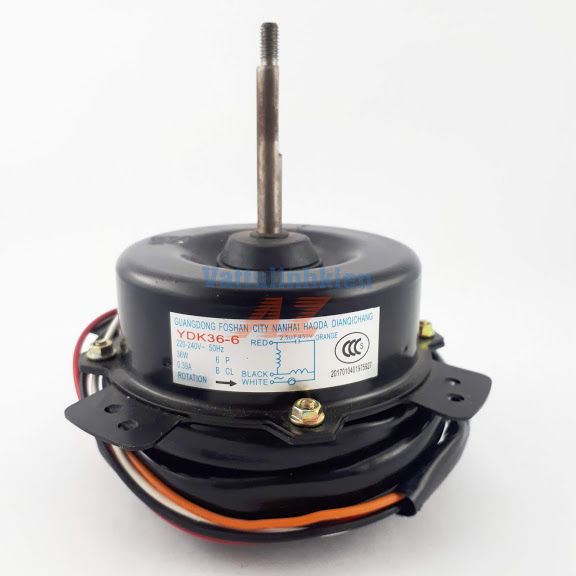 Motor quạt dây đồng AC220V-27W, 5 dây, ngược chiều