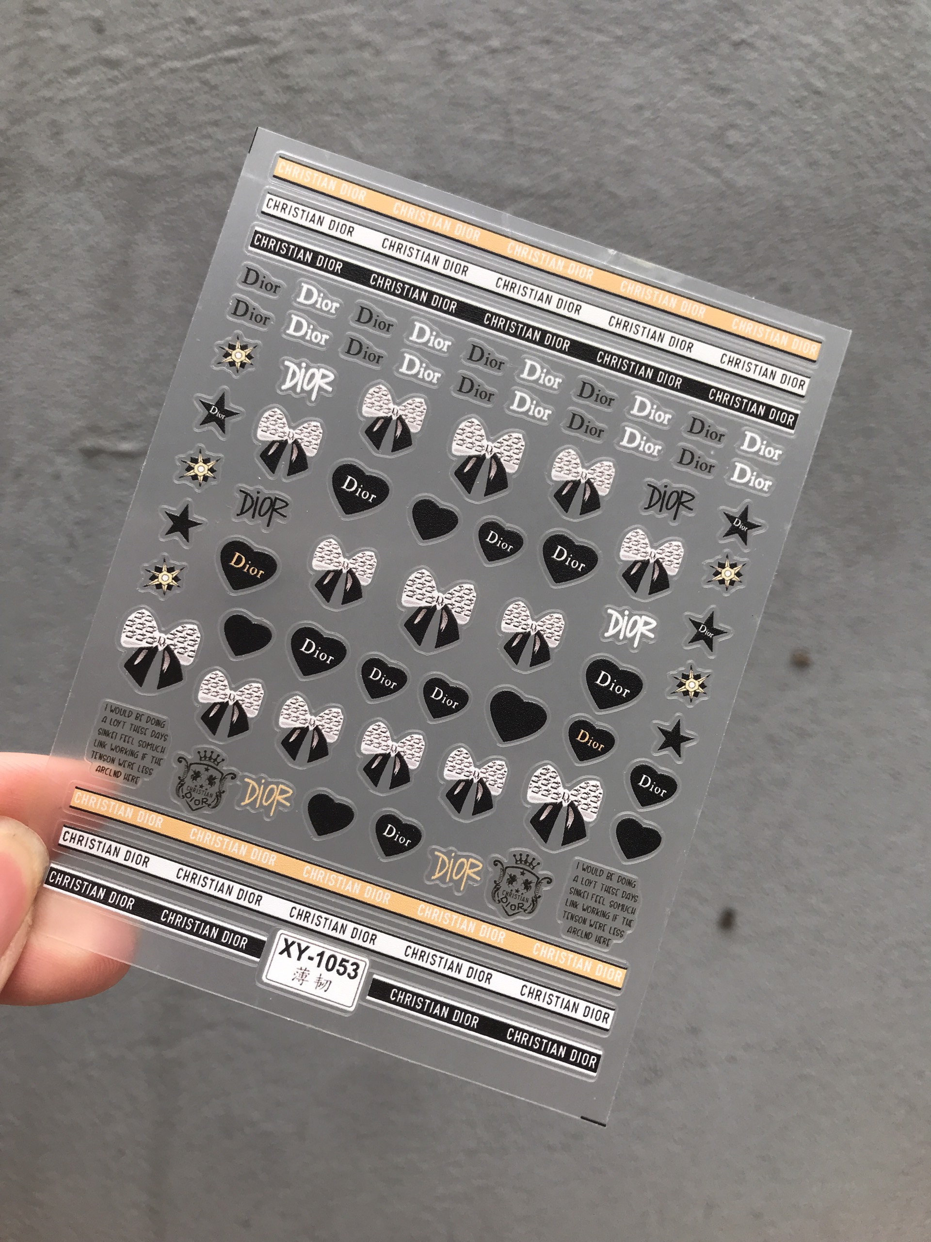 Sticker nail 3D trang trí móng tay