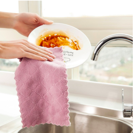 Set 5 Khăn Lau 2 Mặt Siêu Thấm 27x16cm