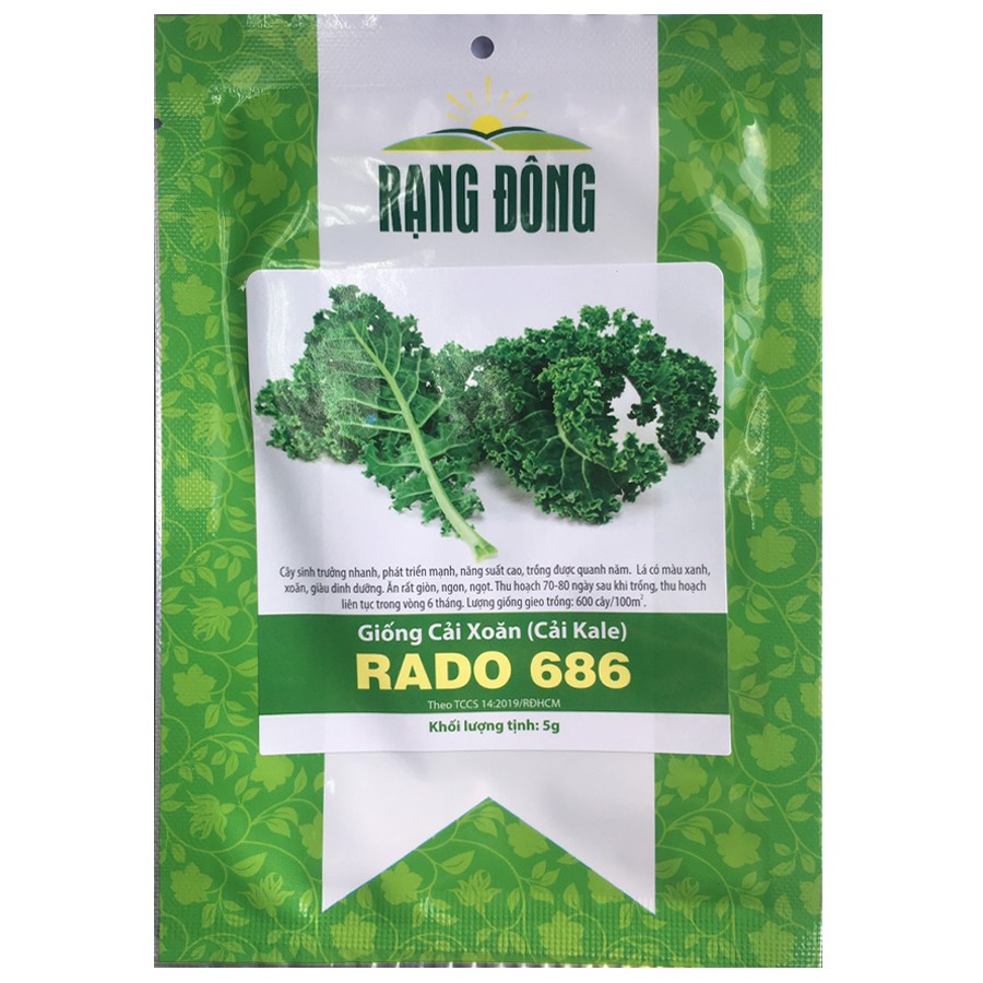 5Gram Hạt Giống Cải Xoăn ( Cải Kale )