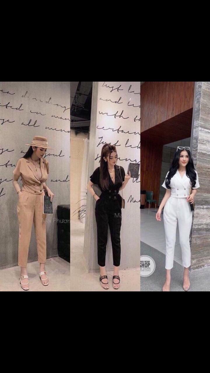 Sét bộ áo kiểu vest cát hàn 40-53-QH