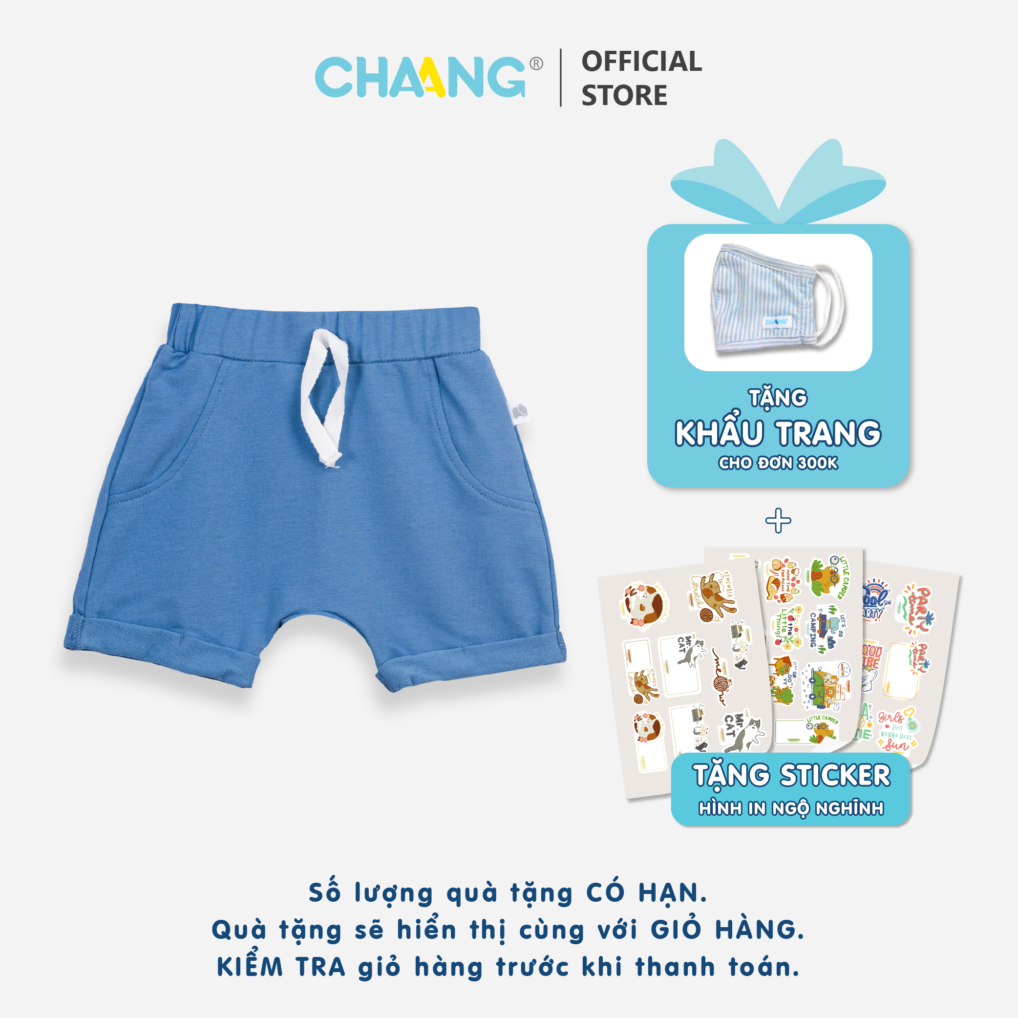 [CHAANG] Quần short bé trai Spring Chaang
