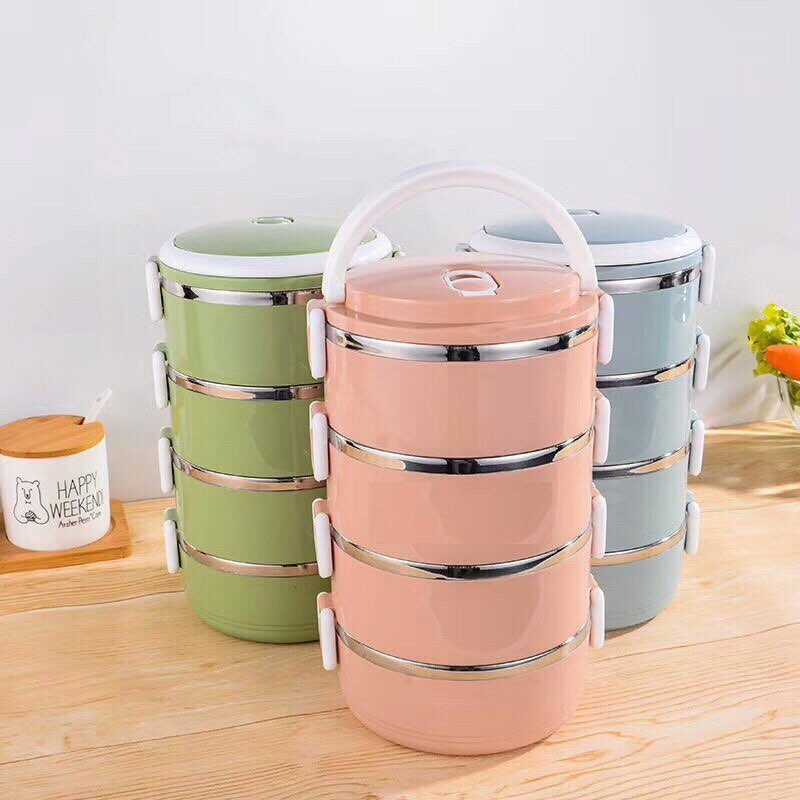 Hộp đưng cơm giữ nhiệt 4 tầng
